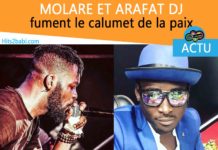 Molare et Arafat fument le calumet de la paix .