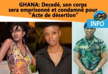 GHANA: Décédé, la depouille du garde du corps d’Ebony Reigns sera emprisonnée et condamnée pour “Acte de désertion”