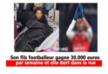 Son fils footballeur gagne 30.000 euros par semaine et elle dort dans la rue
